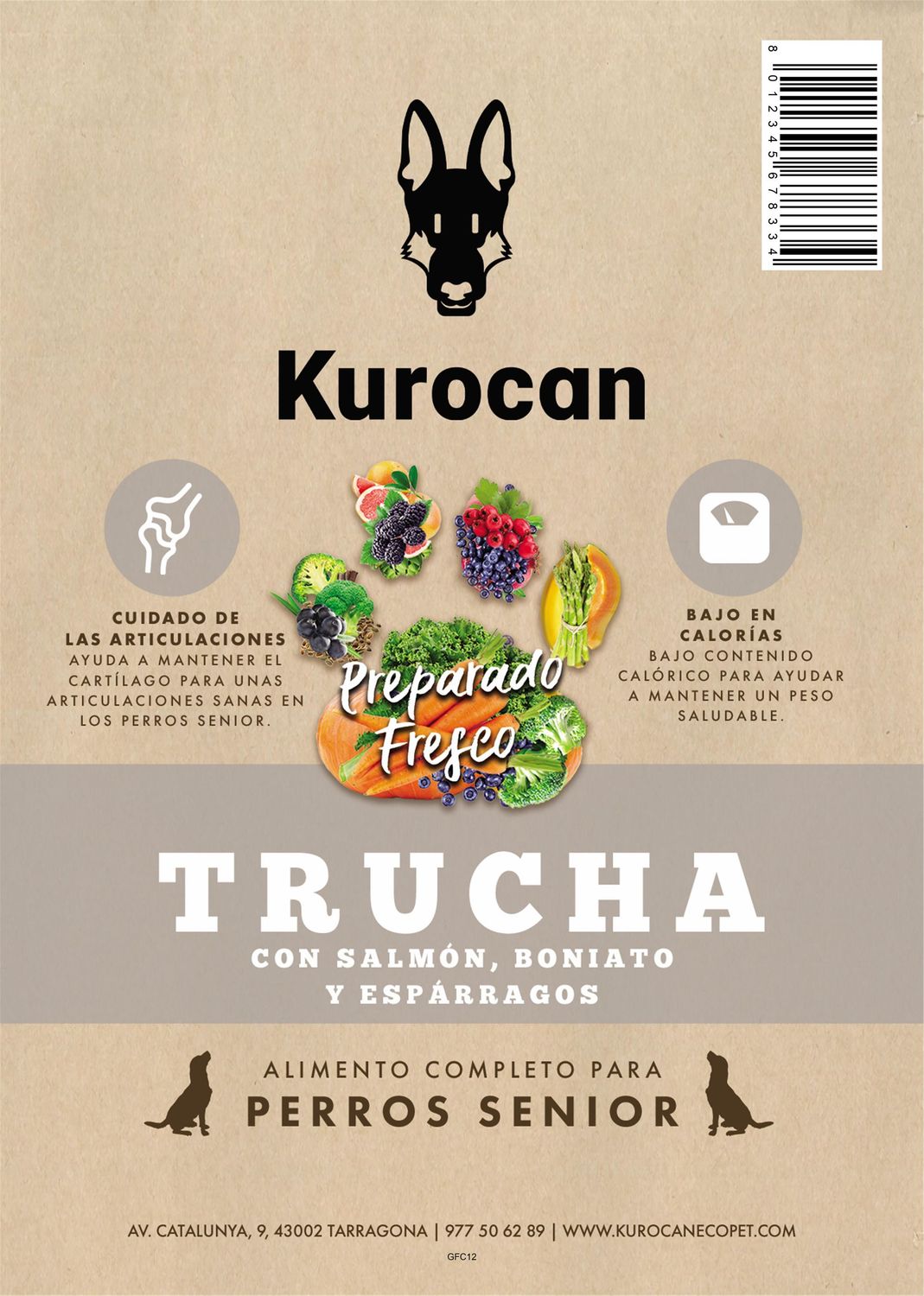 Kurocan Trucha y Salmón Senior 12kg