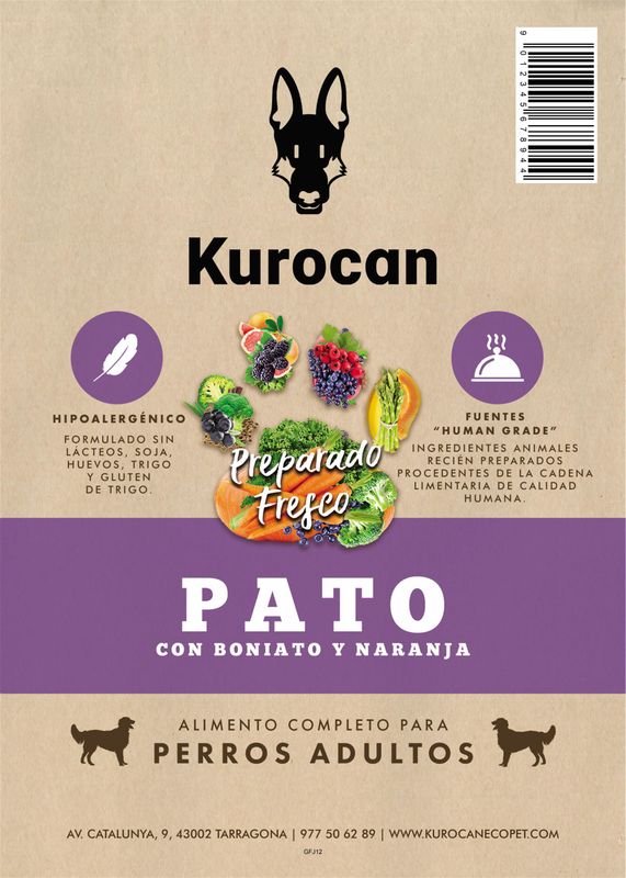 Kurocan Adulto Pato 2kg