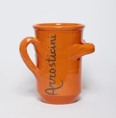 Porta arrosticini: contenitore in coccio