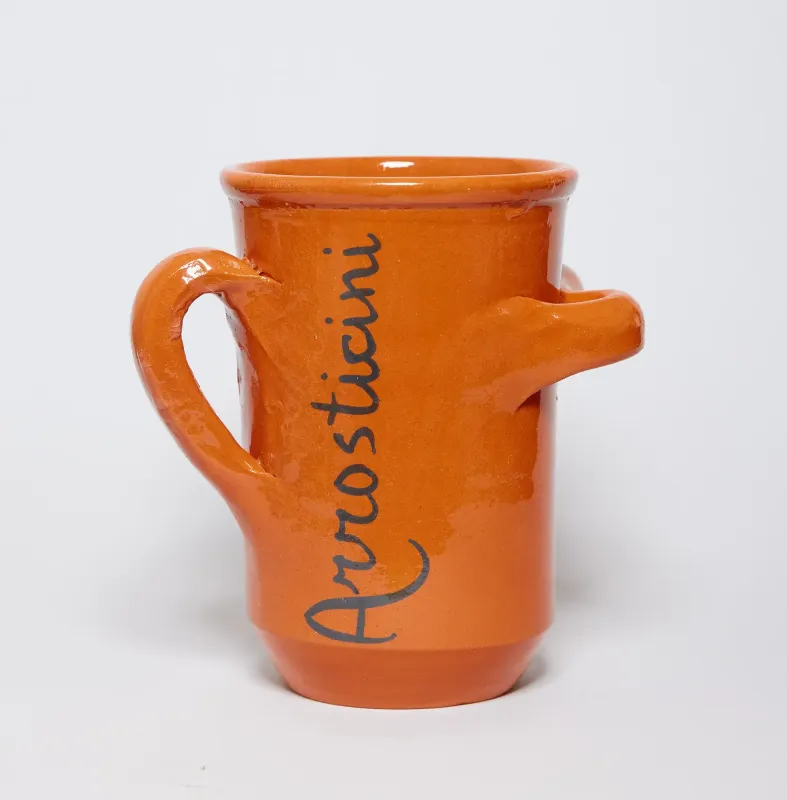 Porta arrosticini: contenitore in coccio