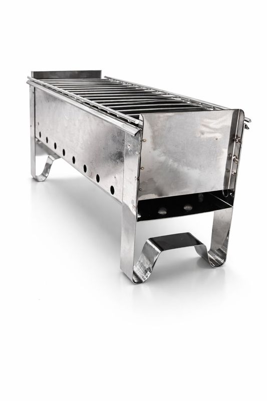 Griglia cuoci arrosticini inox a carbone