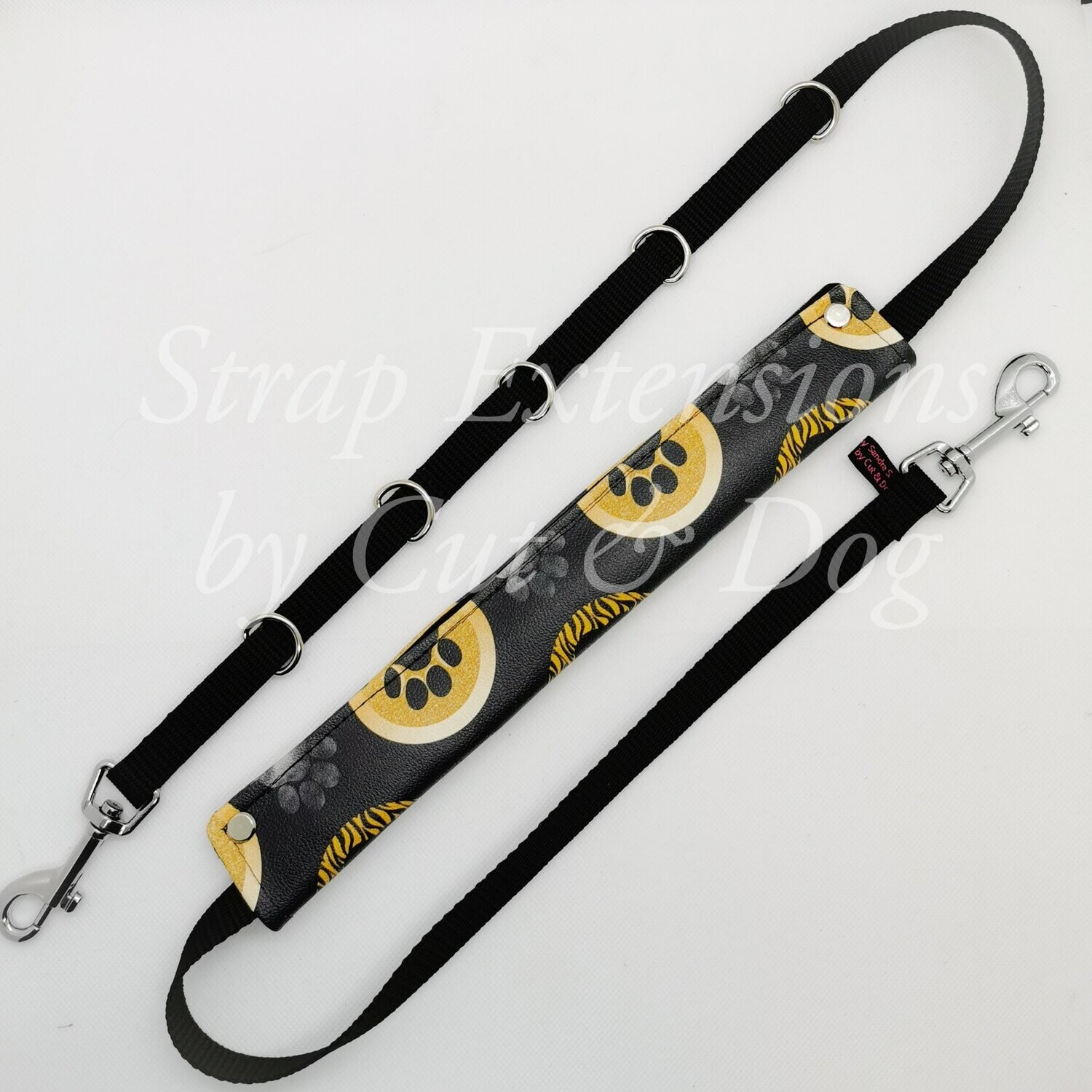 Bauchgurt (Mini) Limited Edition Pfoten Schwarz/gold Bauchgurt (Mini) Limited Edition Pfoten Schwarz/gold