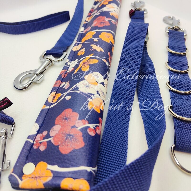 Set Autumn Flowers Bauchgurt (normal) Halsschlaufe Verlängerung, wahlweise mit stufenlosem Bauchgurt