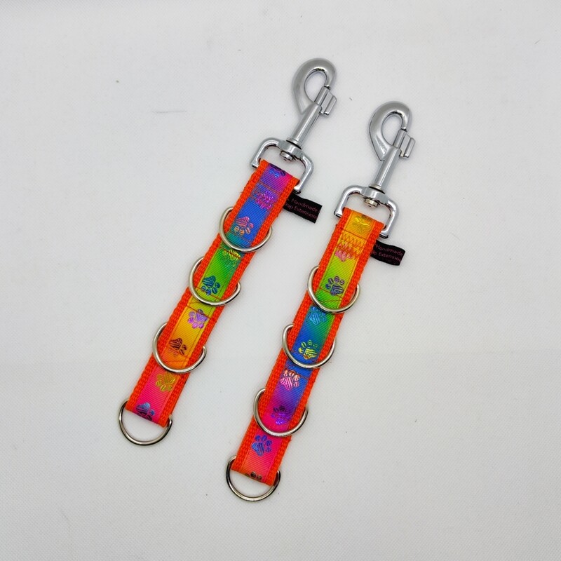 Strap Extension mit Borte Rainbow 4 D- Ringe Strap Extension mit Borte Rainbow 4 D- Ringe