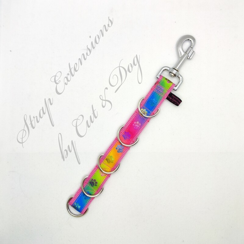 Strap Extension mit Borte Rainbow 5 D- Ringe Strap Extension mit Borte Rainbow 5 D- Ringe