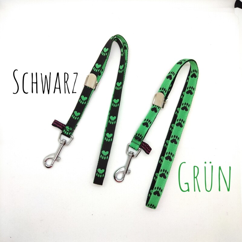 Halsschlaufe Pfoten grün/schwarz 50cm Halsschlaufe Pfoten grün/schwarz 50cm