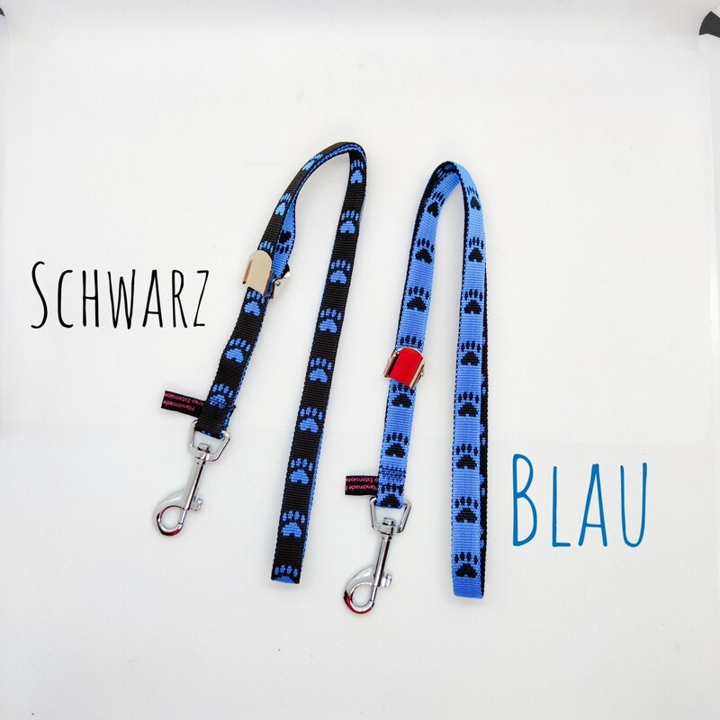 Halsschlaufe Pfoten blau/schwarz 50cm Halsschlaufe Pfoten blau/schwarz 50cm