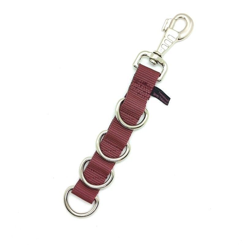 Galgenverlängerung Strap Extension rot braun 4 D-Ringe Galgenverlängerung Strap Extension rot braun 4 D-Ringe