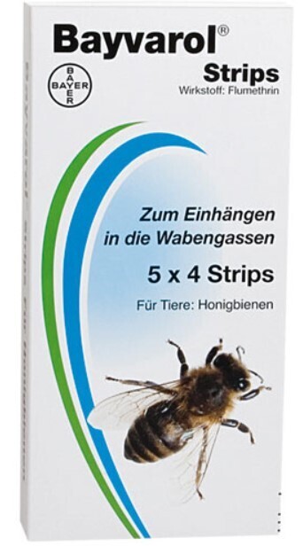 Bayvarol, 4 Strips für ein Bienenvolk