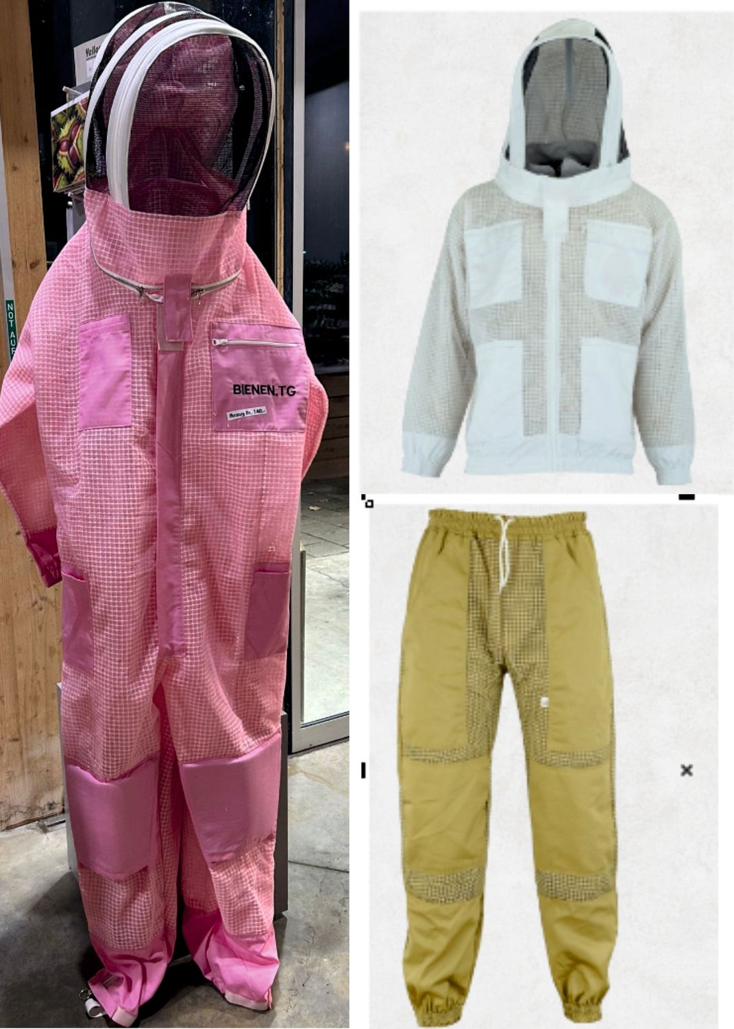 Schutzanzug Kombi, Jacke, Hose, Handschuhe