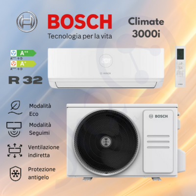 Climatizzatore Bosch  Climate 3000i mono split 12000 btu classe A++/A+