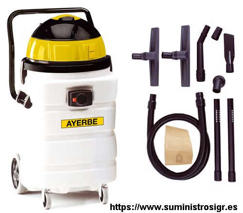 Aspirador para Polvo 2400 W Aspiradora de Liquidos 90L AY-2400-IND Ayerbe  587010