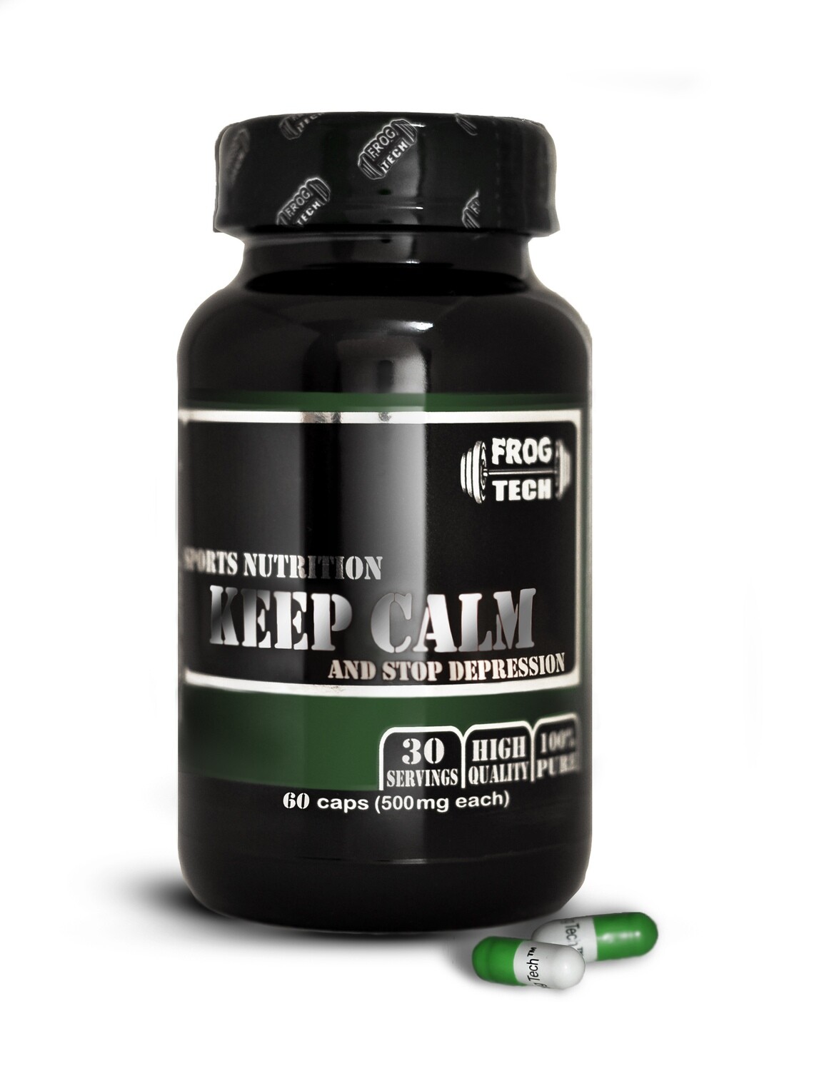 Keep Calm and Stop Depression 60 капсул - экстракт валерьяны, 5хтп, магний - мощный антидепрессант купить