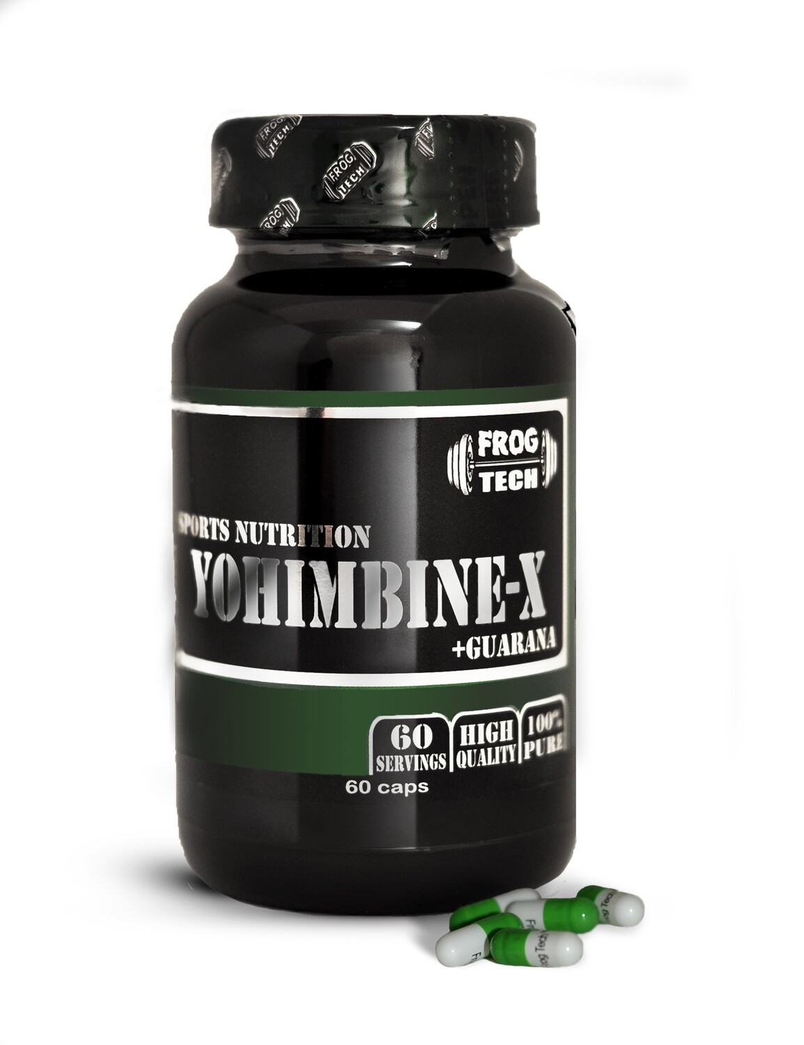 YOHIMBINE-X 60 капсул (10mg Йохимбин + гуарана 190mg) (йохимбин гидрохлорид) купить от FROGTECH Green Line