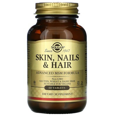 Skin, Nails & Hair (кожа, ногти, волосы) - 60 Таблеток от Solgar (Солгар)