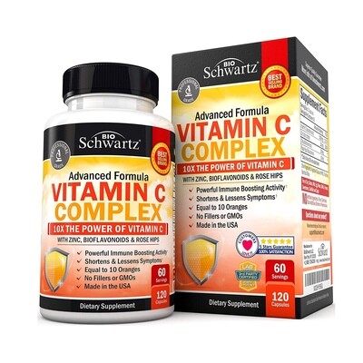 Vitamin C - 1000мг (витамин С), 120 Капсул от Bio Schwartz  (Био Шварц)