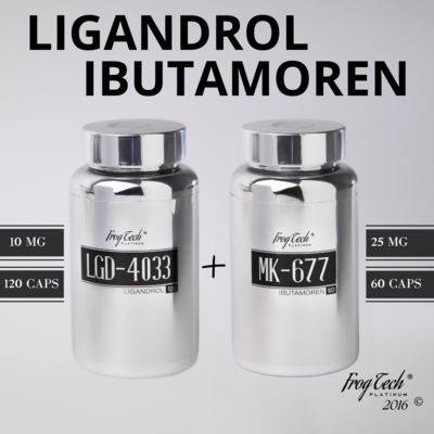 LIGANDROL 120 caps 10 mg + IBUTAMOREN 60 caps 25 mg набор сарм от Frog Tech Platinum
