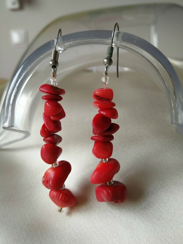Pendientes de coral