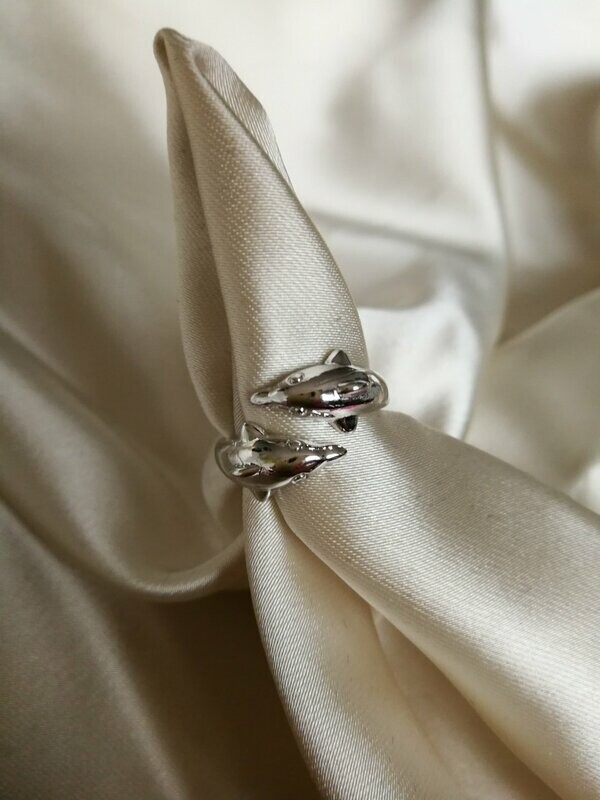 ANILLO PLATA 925 DELFINES