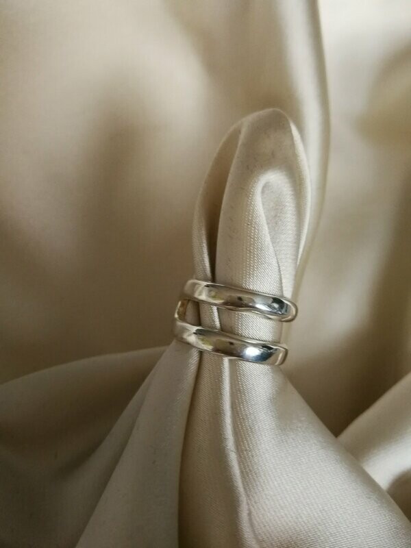 ANILLO AJUSTABLE DE PLATA 925 PARALELO