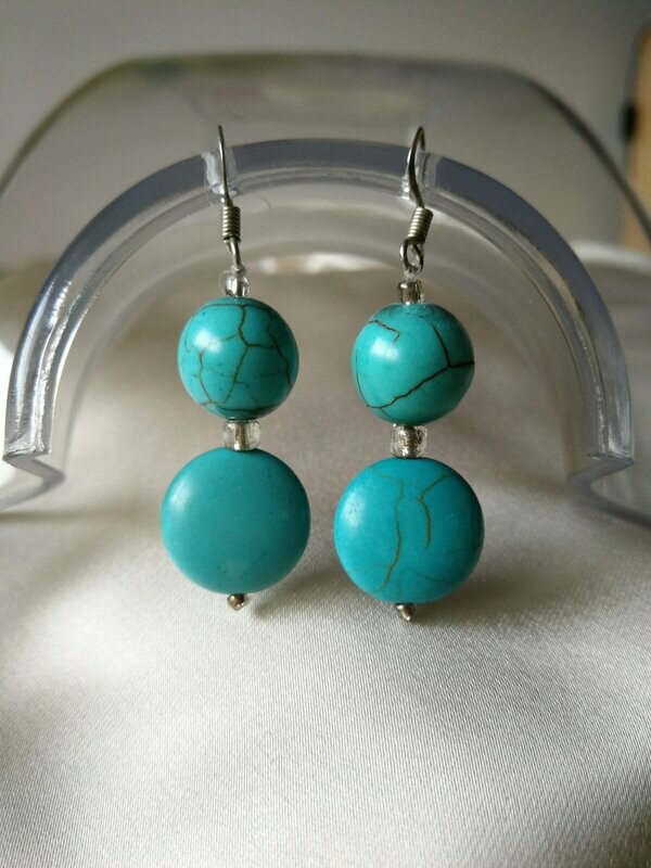 PENDIENTES TURQUESA
