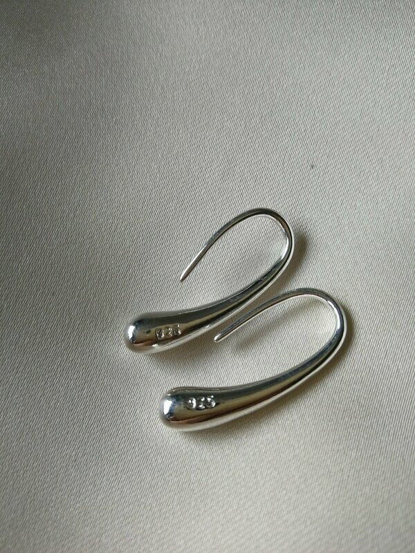 PENDIENTES GOTA,Plata 925