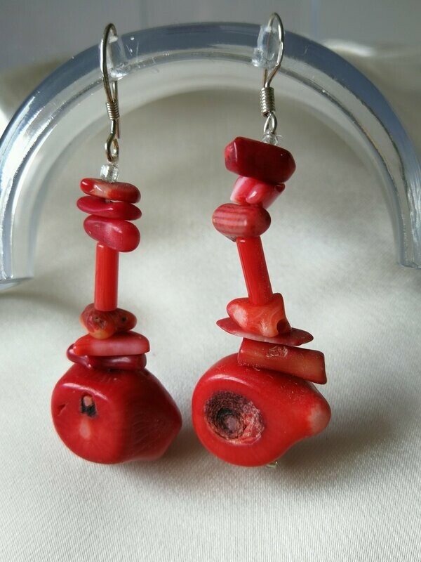 PENDIENTES DE CORAL