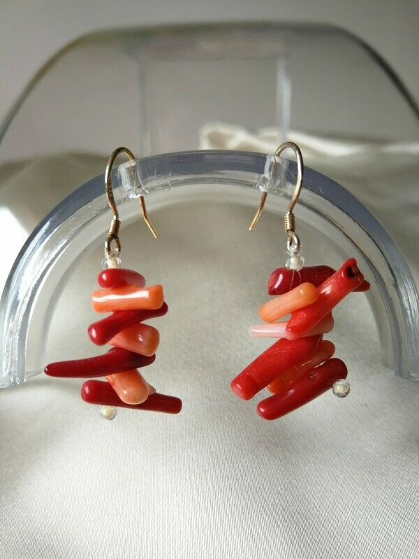 PENDIENTES DE CORAL 2 COLORES