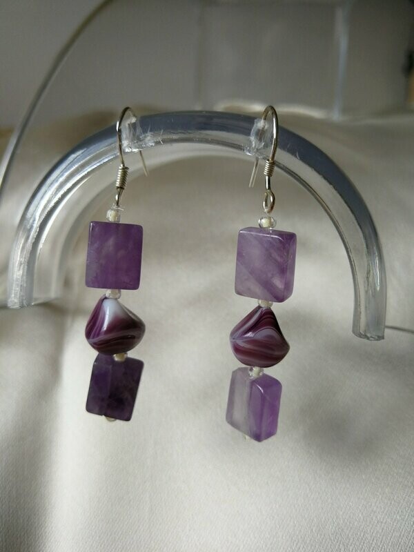 PENDIENTES DE AMATISTA, TRIO