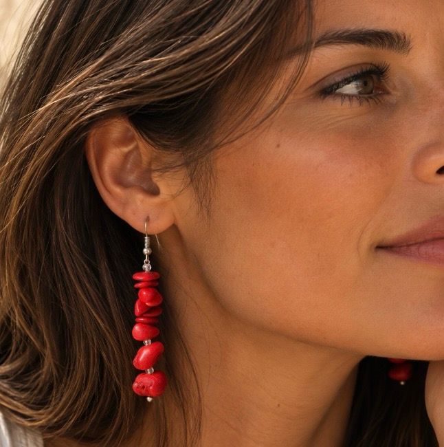 Pendientes de coral