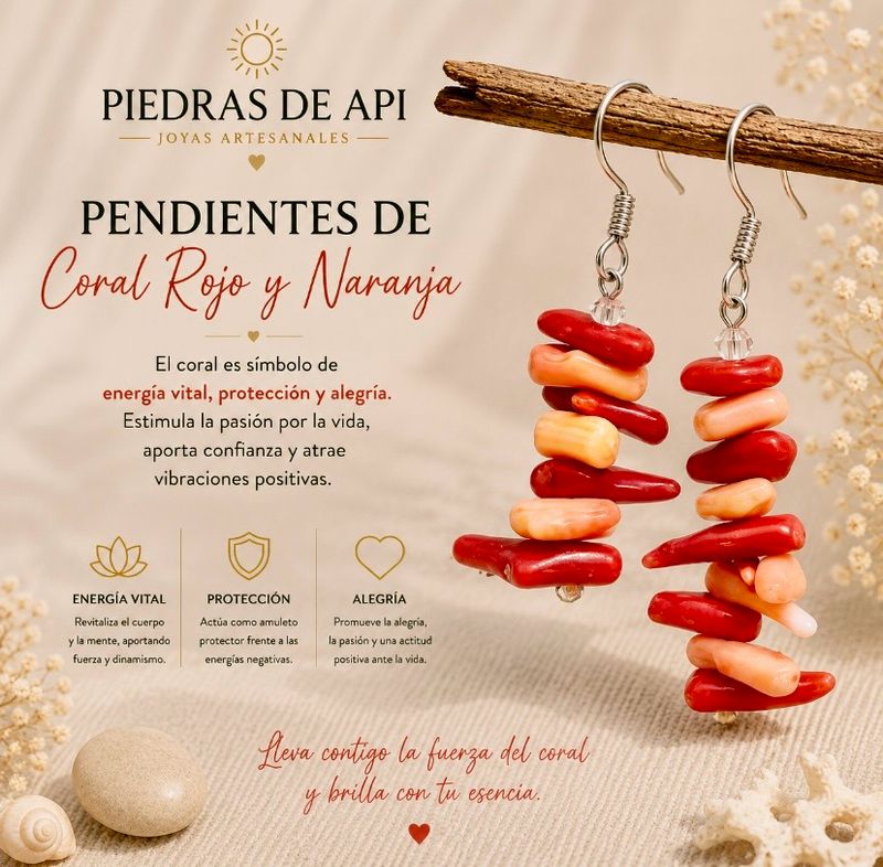 Pendientes de coral