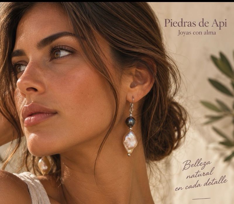 PENDIENTES DE NÁCAR Y PERLA