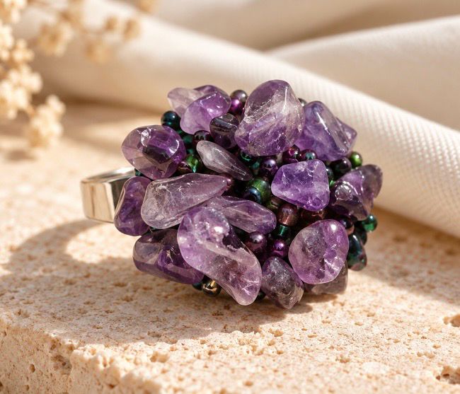 ANILLO PIEDRA AMATISTA