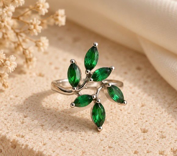 ANILLO PLATA 925 Y CRISTALES CHECOS