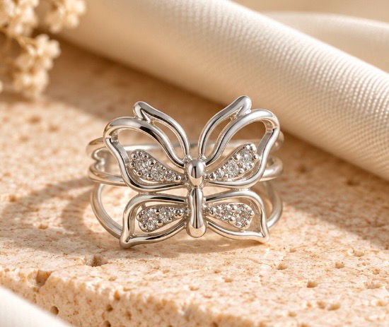 ANILLO PLATA 925 DE MARIPOSA