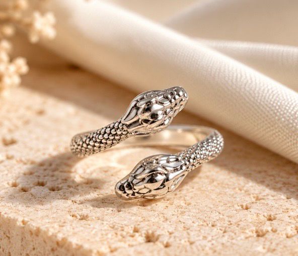 ANILLO PLATA 925 CON SERPIENTES