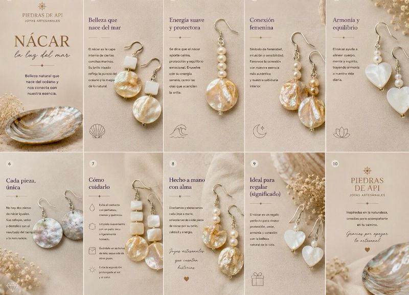 PENDIENTES DE NÁCAR NATURAL CON PERLA