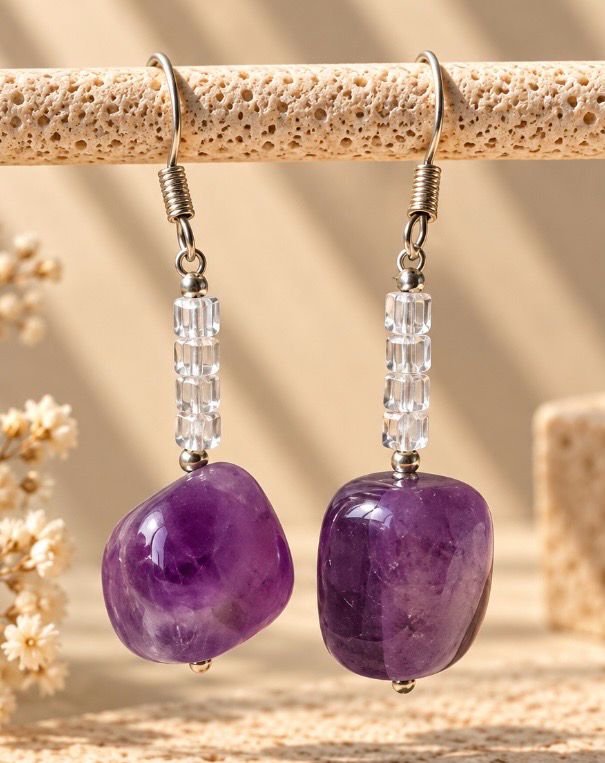 PENDIENTES DE AMATISTA