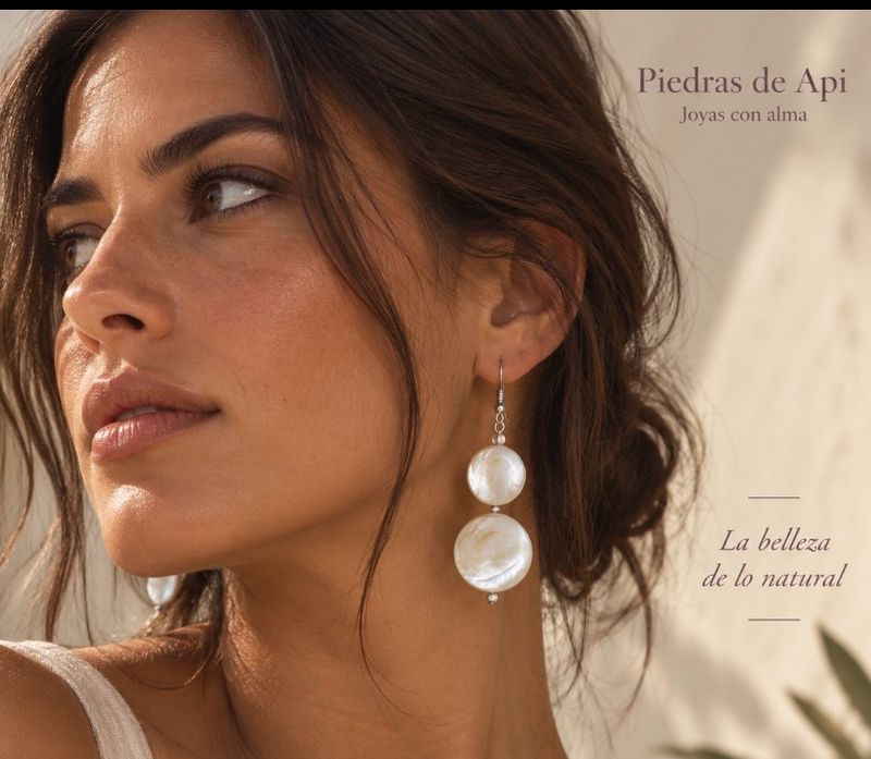 PENDIENTES NÁCAR 2 CÍRCULOS