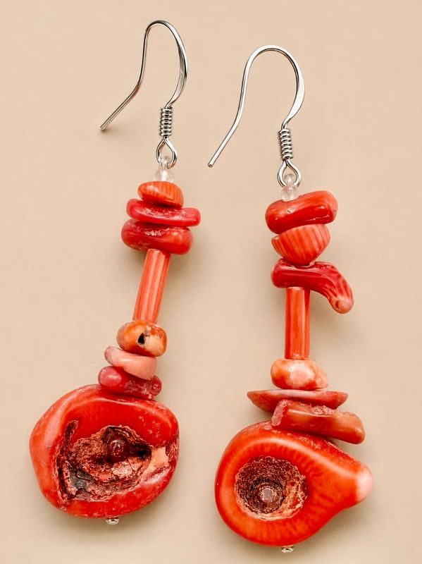 PENDIENTES DE CORAL