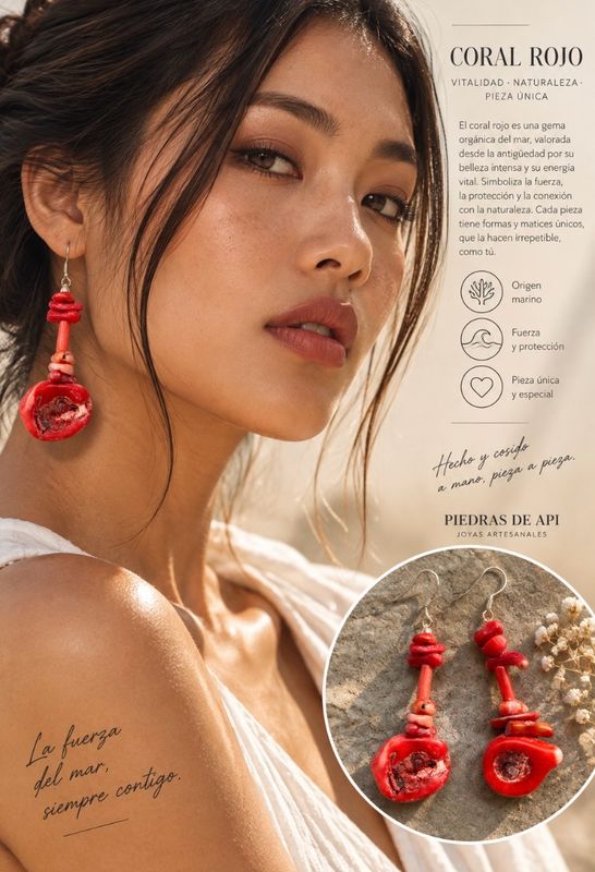 PENDIENTES DE CORAL