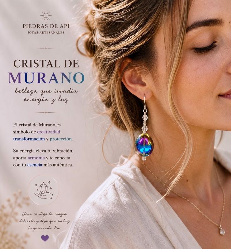 PENDIENTES DE CRISTAL ARCOIRIS