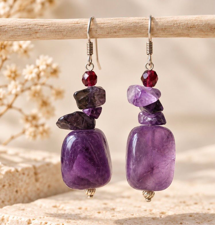 PENDIENTES DE AMATISTA