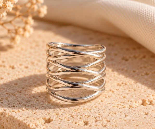 Anillo triple.PLATA 925.