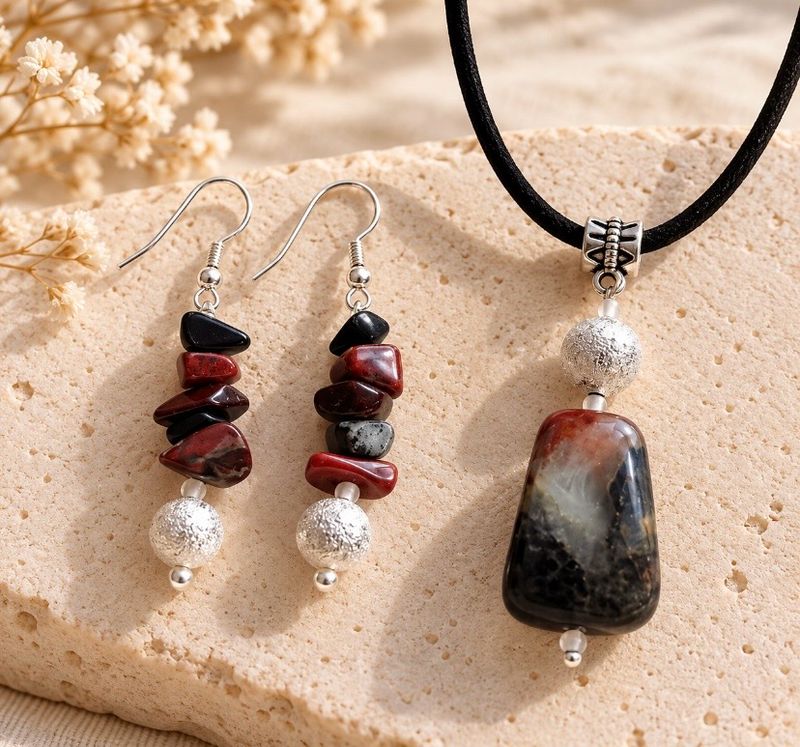 Conjunto de Pendientes y Colgante.