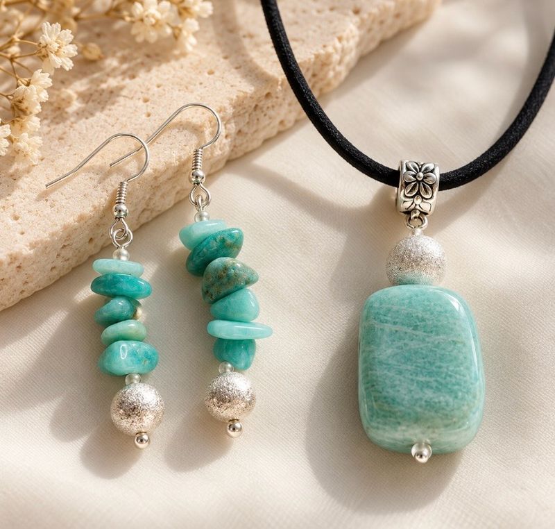 Conjunto de Pendientes  y Colgante.