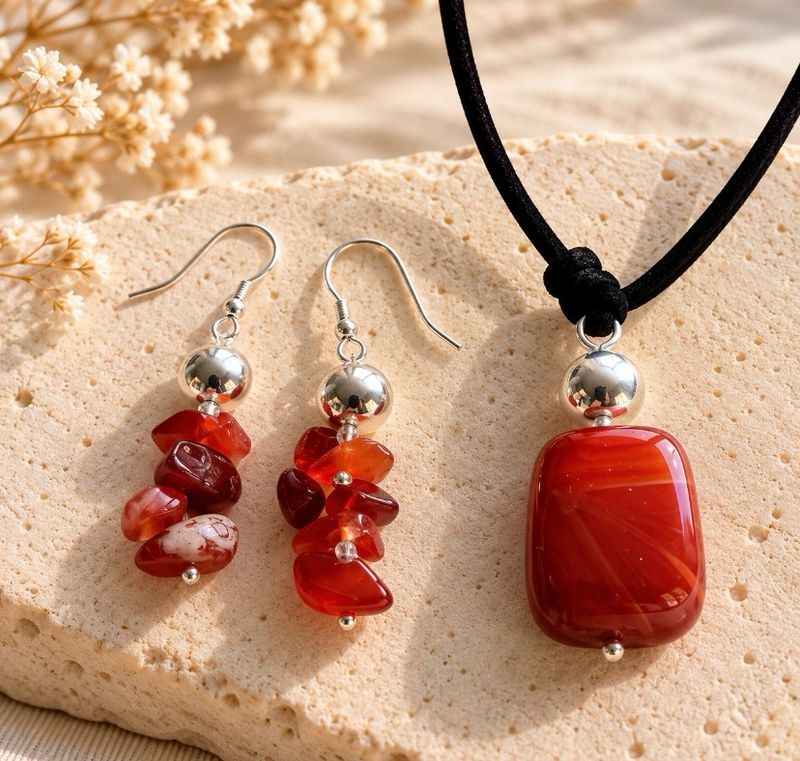 Conjunto de Pendientes y Colgante.