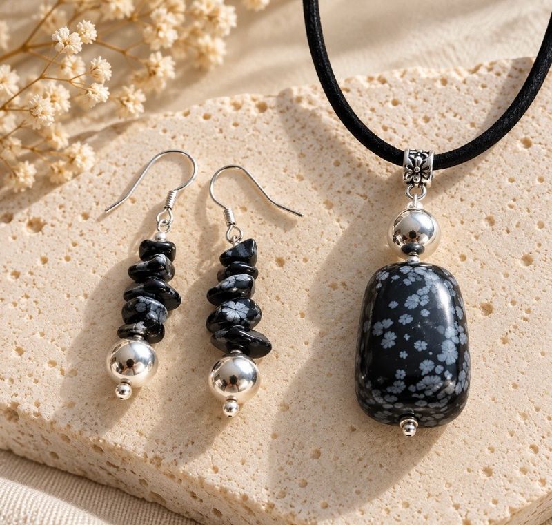 Conjunto de Pendientes y Colgante.
