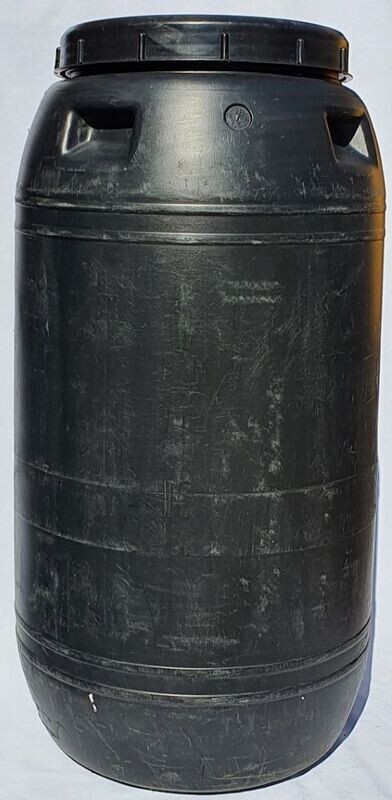 Muovitynnyri 250l, musta