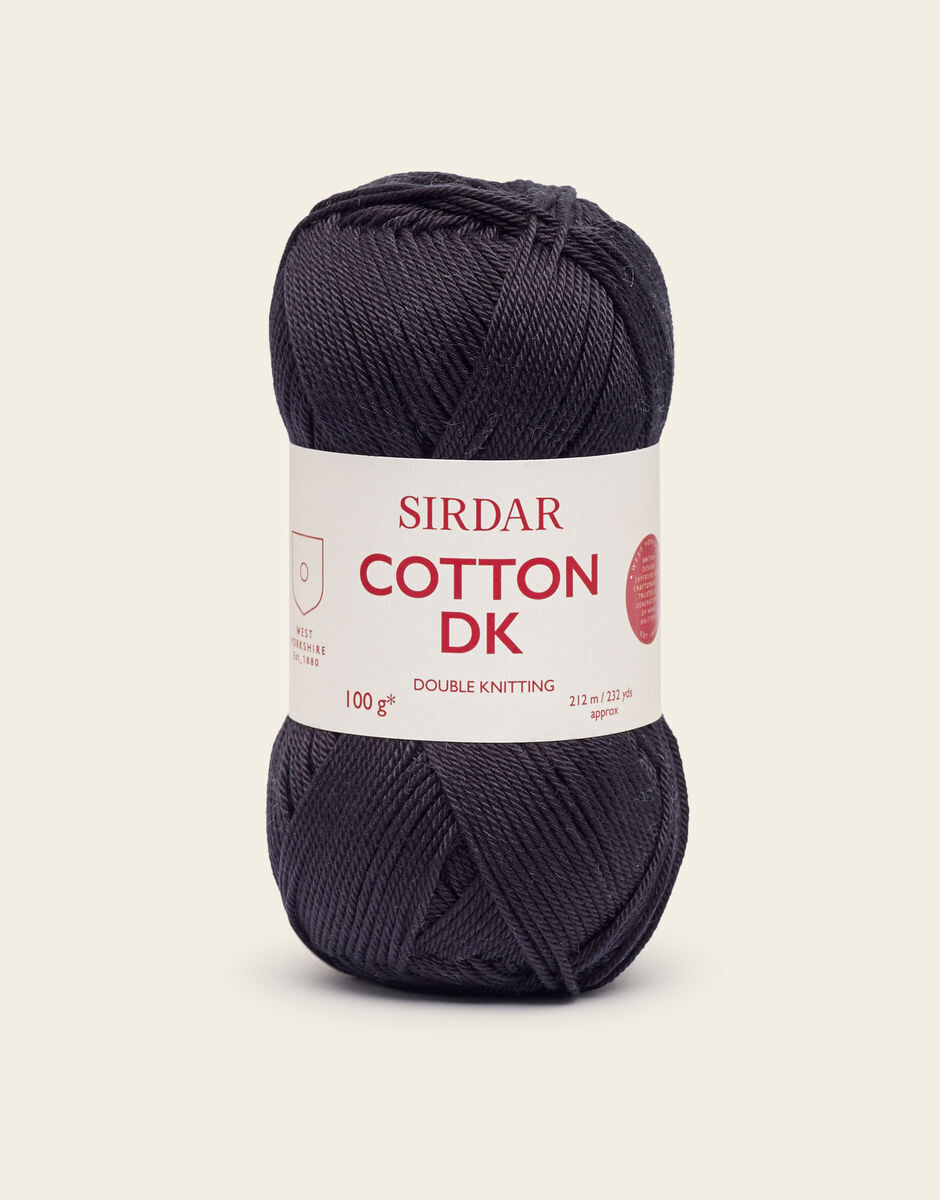Sirdar Cotton DK #0500 Black